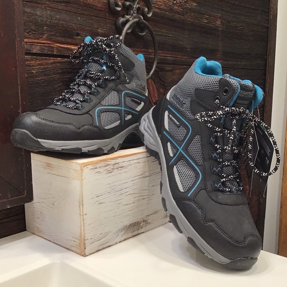Regatta Lady Vendeavour Waterproof Hiking Boots Black & Teal Walking Boot SZ 9 - Picture 4 of 16